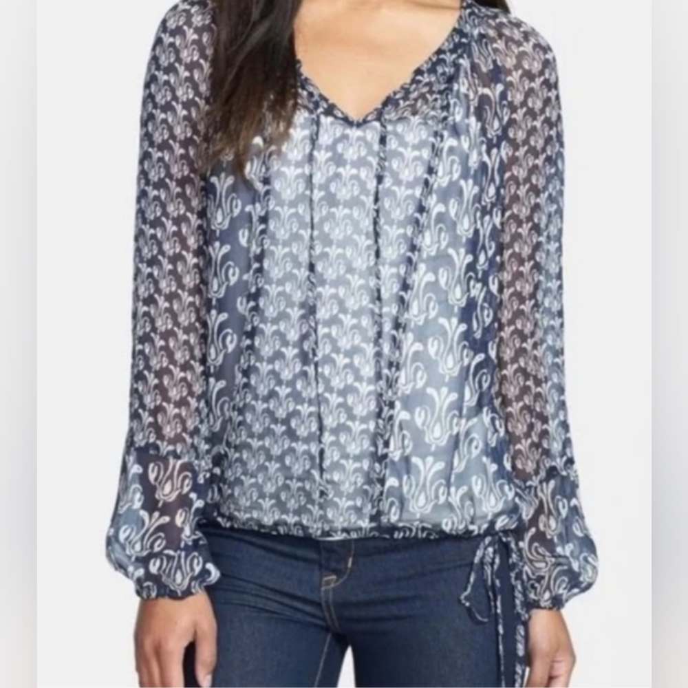 John Robshaw for Lucky Calimesa Boho Sheer Top